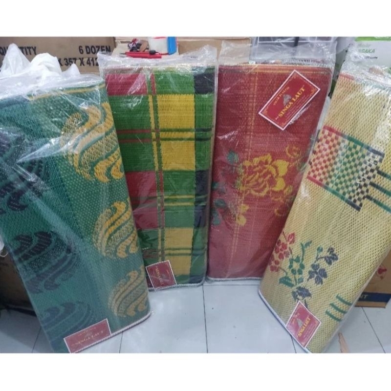 Tikar Singa Laut 200x300 Samak Lipat Plastik motip baru ukuran 2x3