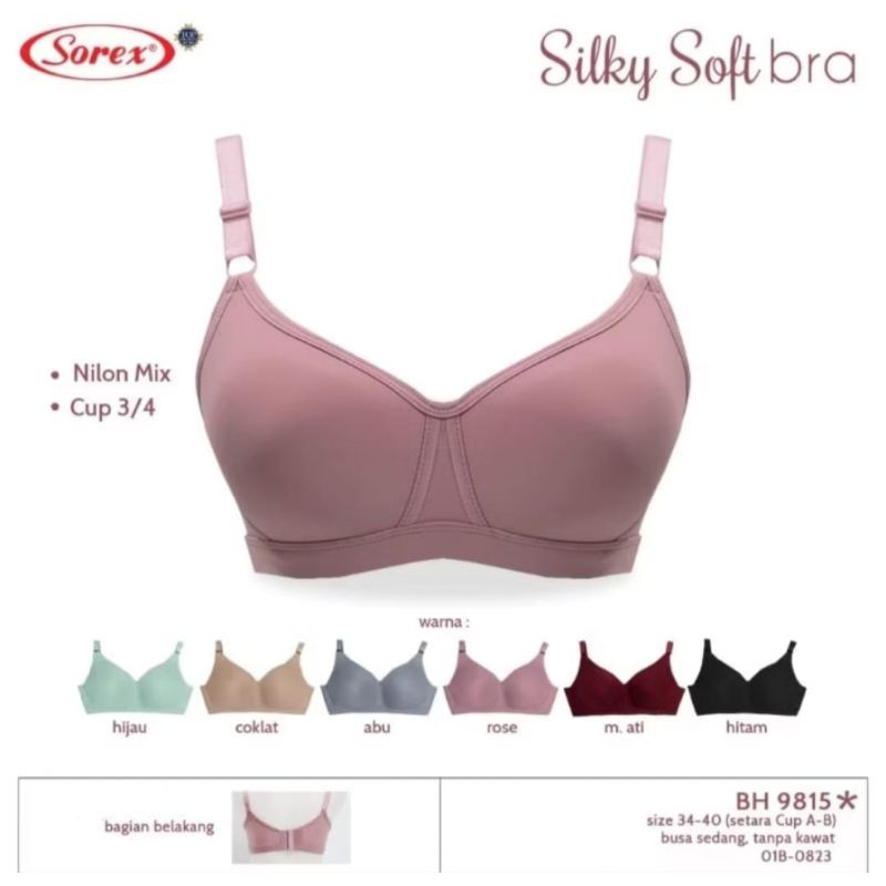 Bra Sorex  BH 9815  tanpa kawat Extra Comfort