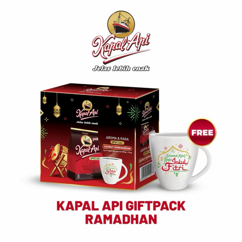 

Kopi Kapal Api Spesial Giftpack edisi lebaran 380g + Mug Cantik