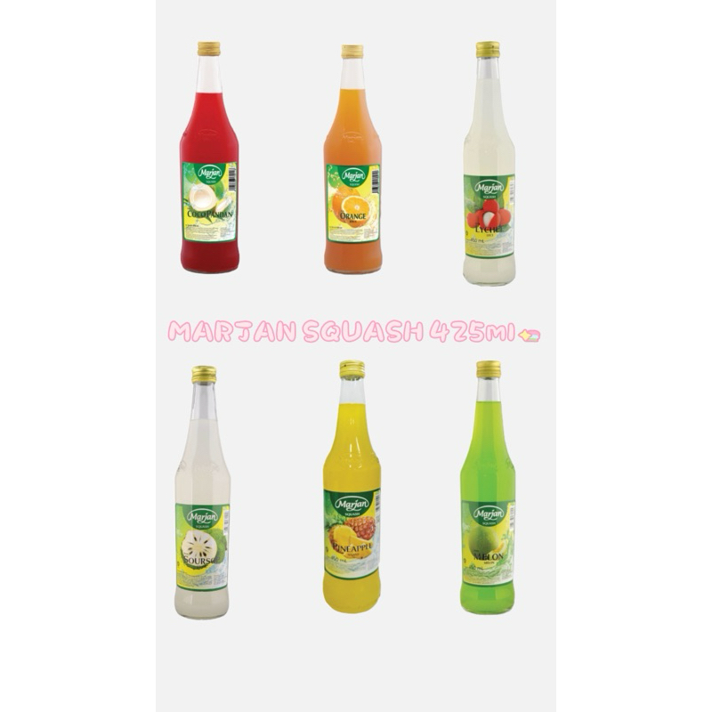 

Sirup Marjan Squash 425ml (nanas , leci , sirsak , cocopandan , jeruk,melon)