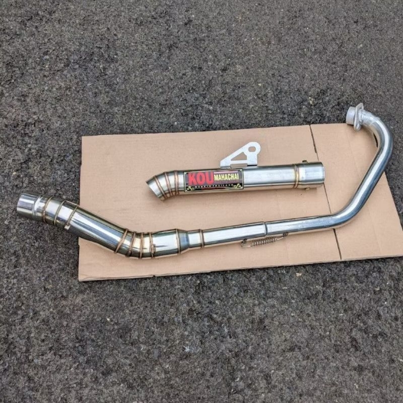 KOU MAHACHAI 1set super open pipe bajaj ct100,125 tmx 125 155pinoy vperman 150euro skygo 125 150rusi
