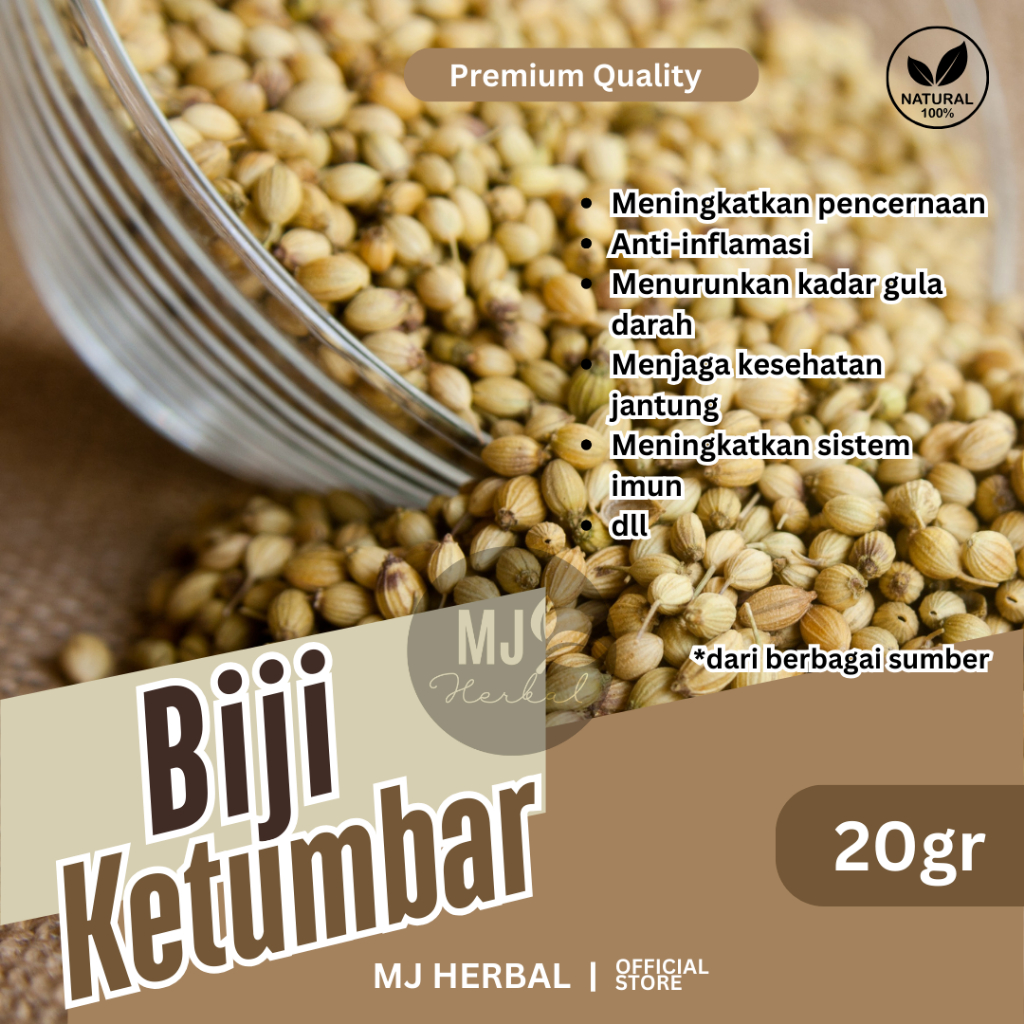

Biji Ketumbar 20gr Dalam Kemasan Pouch Klip Cantik.