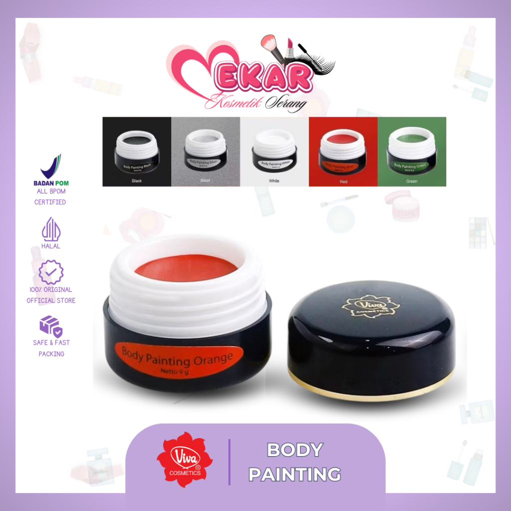 

VIVA Body & Face Painting - WATERPROOF (tersedia 12 warna)