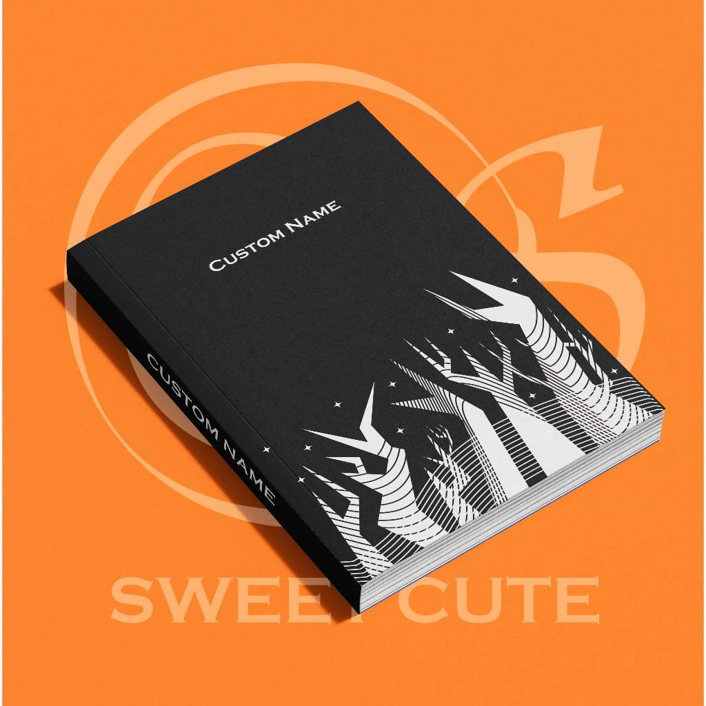 

[Soft Cover] 002 Buku Tulis Polos Custom Nama A5 Buku catatan estetik Isi 100 lembar