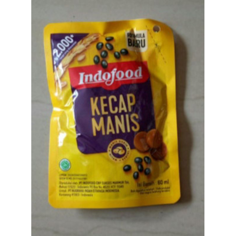 

Kecap manis Indofood kemasan sachet 77 gr