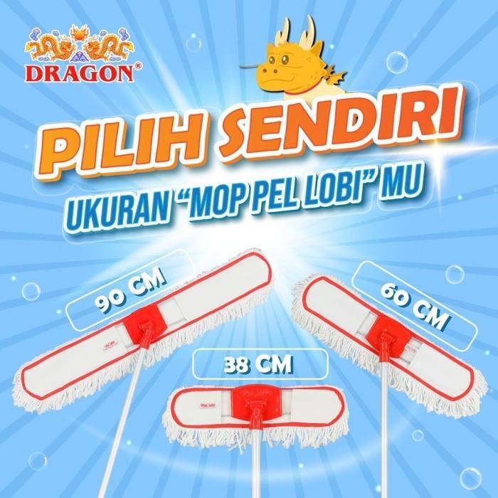 Pel Lobby Mop Dragon Gagang / Pel Lobi Lobby Duster Dragon Mop Pel Panjang Besar Kantor Hotel