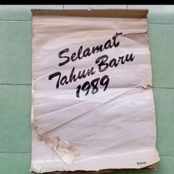 

kalender tanggalan BASF INDONESIA jadul lawas lama langka tahun 1989