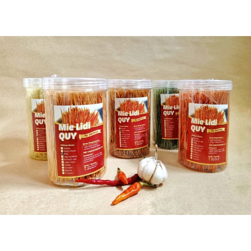 

Mie lidi Quy By Hiprbola Kemasan 250 gr