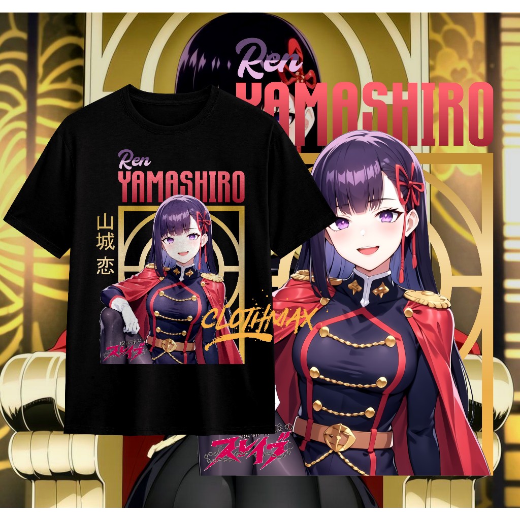 Kaos Tshirt Anime Ren Yamashiro Mato Seihei No Slave  | Kyouka Uzen | Izumo Tenka | Chained Soldier