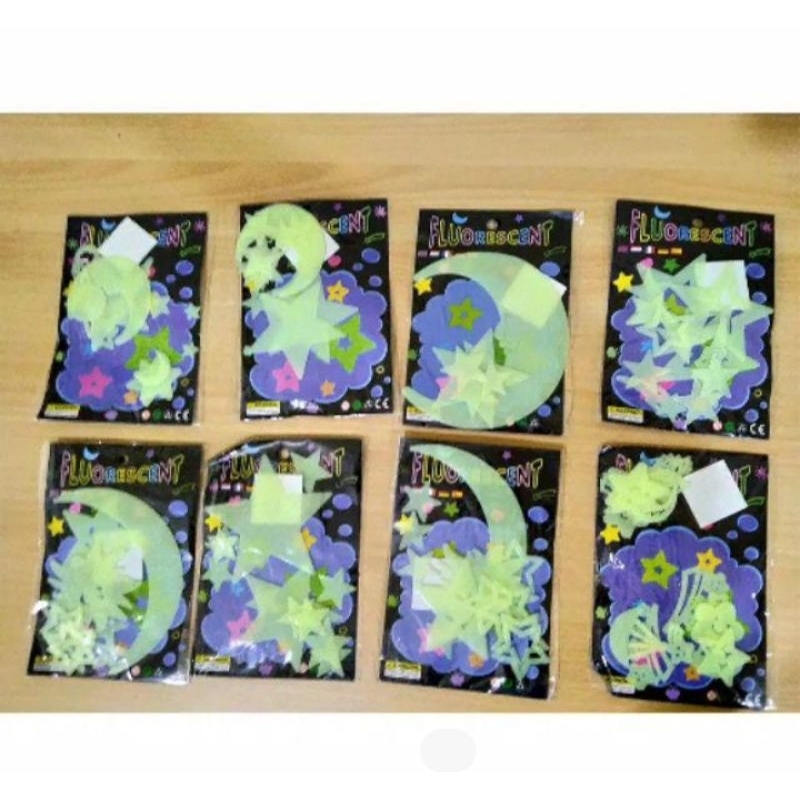 

J ( J6 ) STIKER KARAKTER / GLOW IN THE DARK STICKER / STIKER NYALA