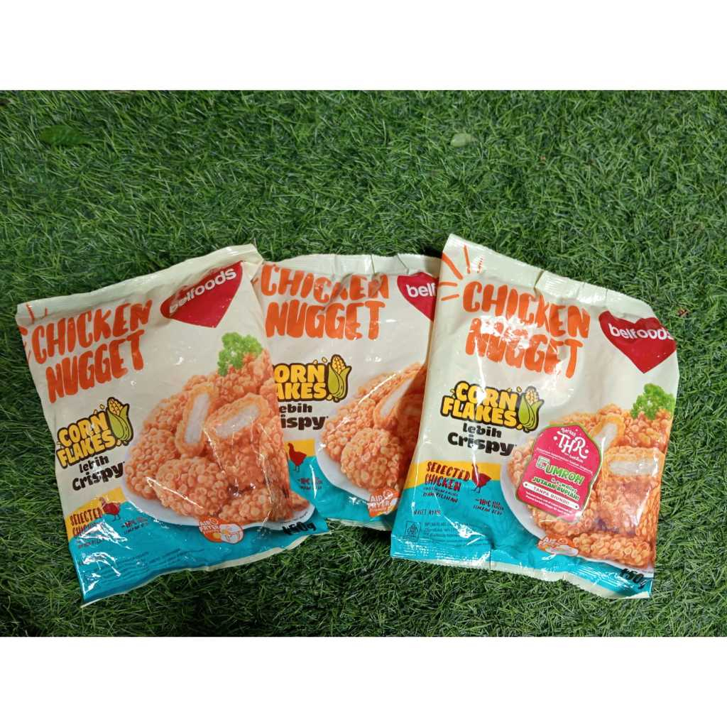 

BELFOODS Chicken Nugget Corn Flakes 450gr Belfoods Chicken Nugget Corn Flakes 450gr, Halal - Brothermeatshop Naget Crunchy Nuget Ayam Dengan Serpihan Jagung Belfoods Chicken Nugget Corn Flakes Crispy Nuget Ayam Naget Krispi