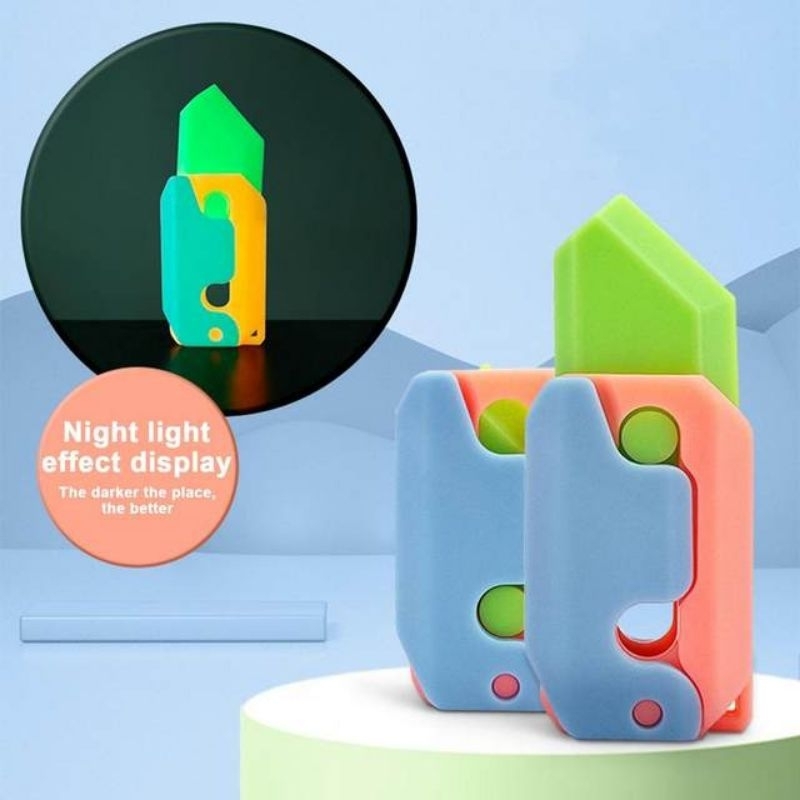 Mainan Fidget Toys 002 | Mainan Dekompresi Anak Anak | Mainan Pisau Lipat 5 Motif | Mainan Fidget Do