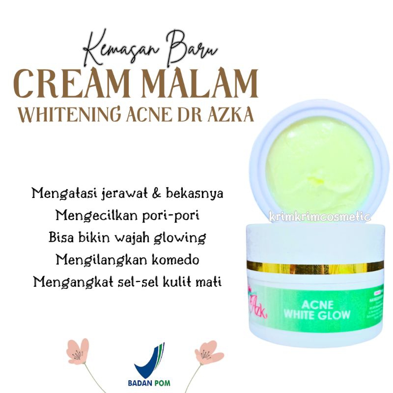 CREAM MALAM WHITENING ACNE DR.AZKA SKINCARE