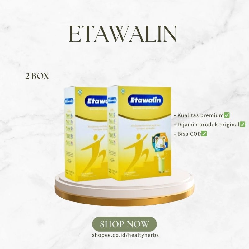 

2 BOX Etawalin - Membantu Mengatasi Asam Urat, Rematik dan Nyeri Sendi 100% Original Alami Tanpa Efek Samping