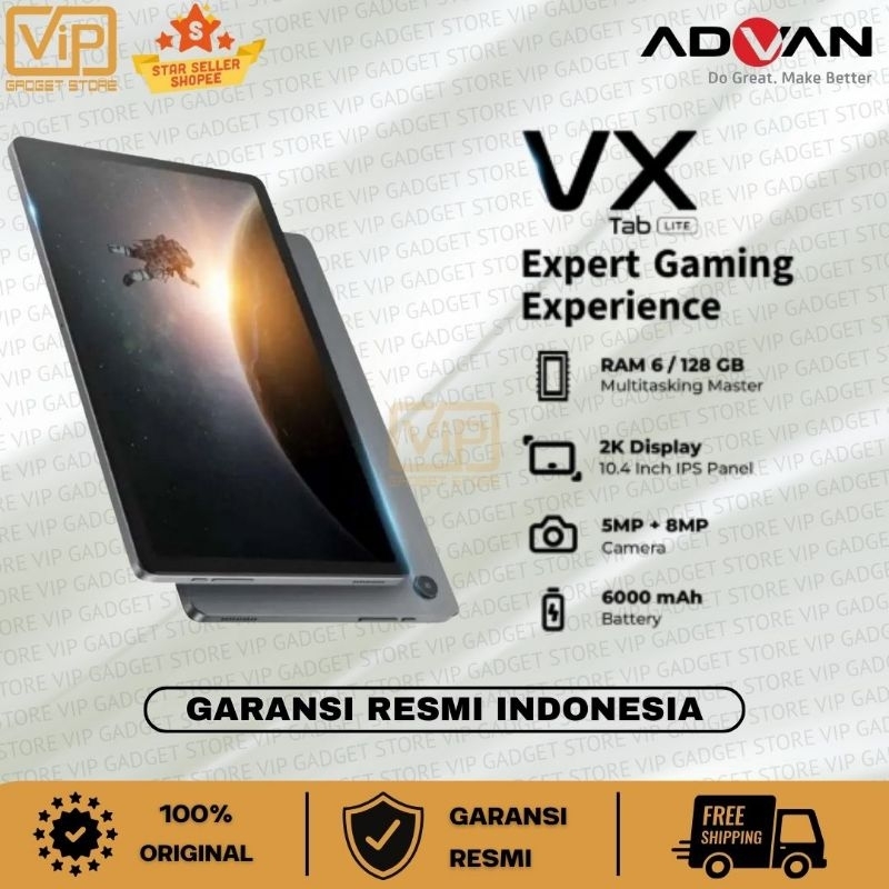 Tab ADVAN VX TAB LITE 8/256GB | FREE CASE FLIP