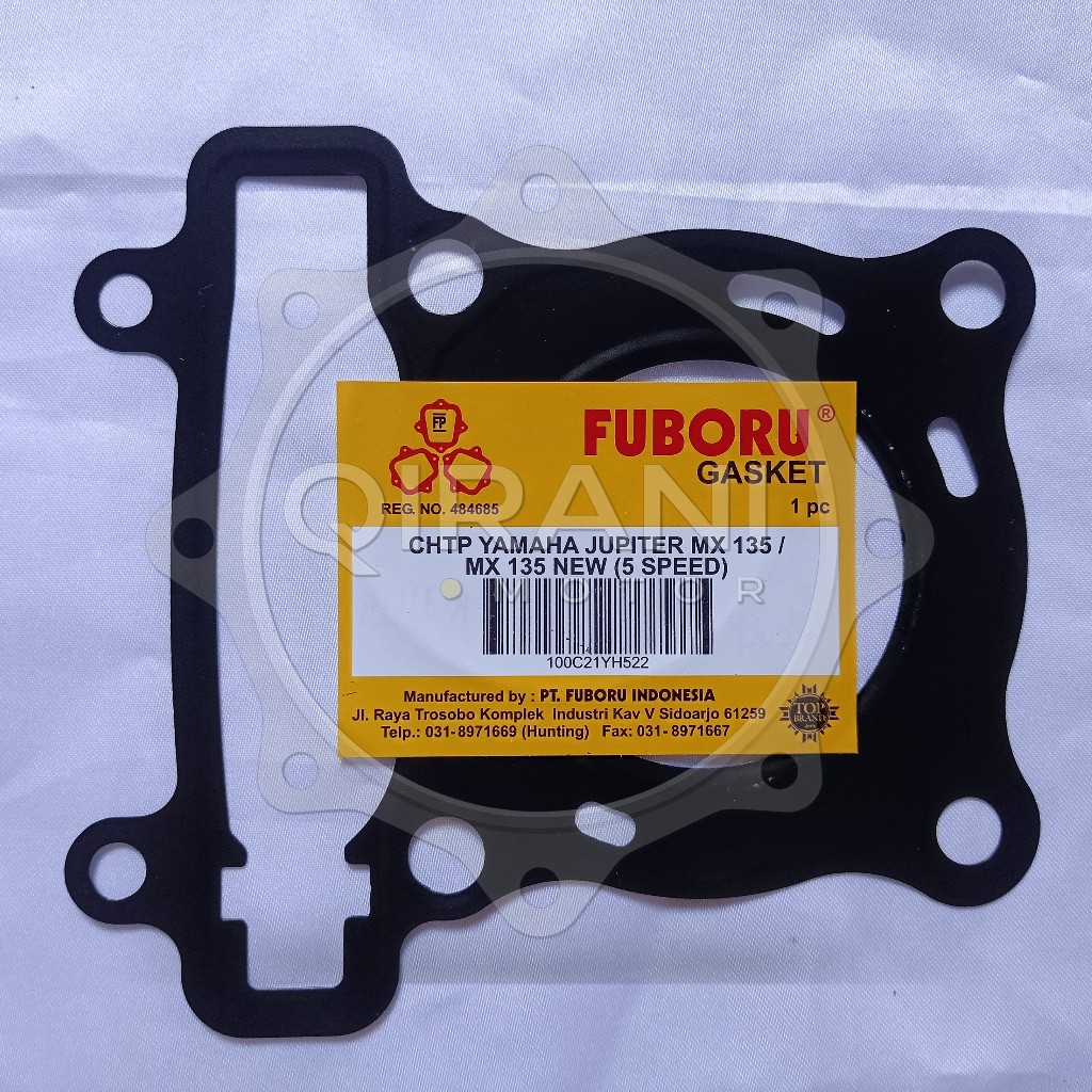 PERPAK HEAD JUPITER MX 135 / MX 135 NEW (5 SPEED) GASKET PAKING KOP ATAS BESI FUBORU