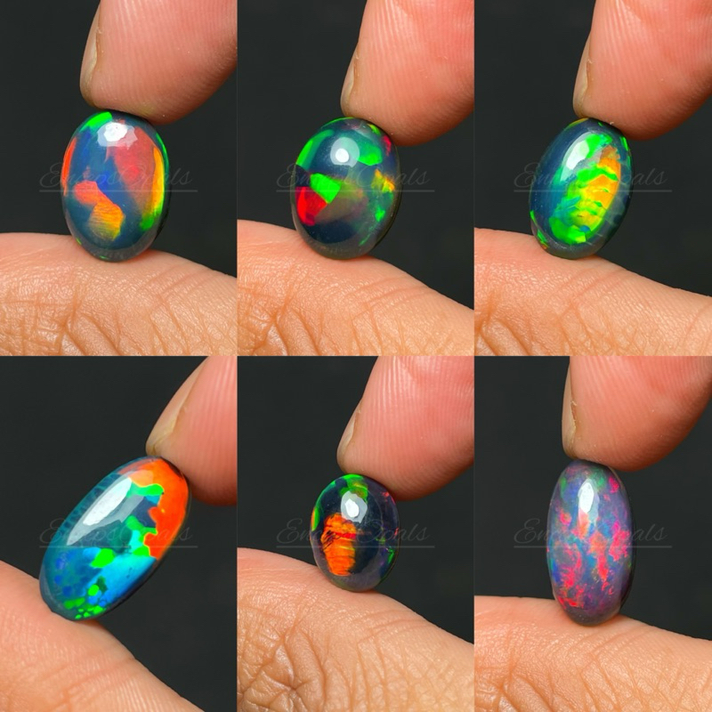 Black Opal kalimaya multicolor / batu blackopal jarong / kalimaya blek opal