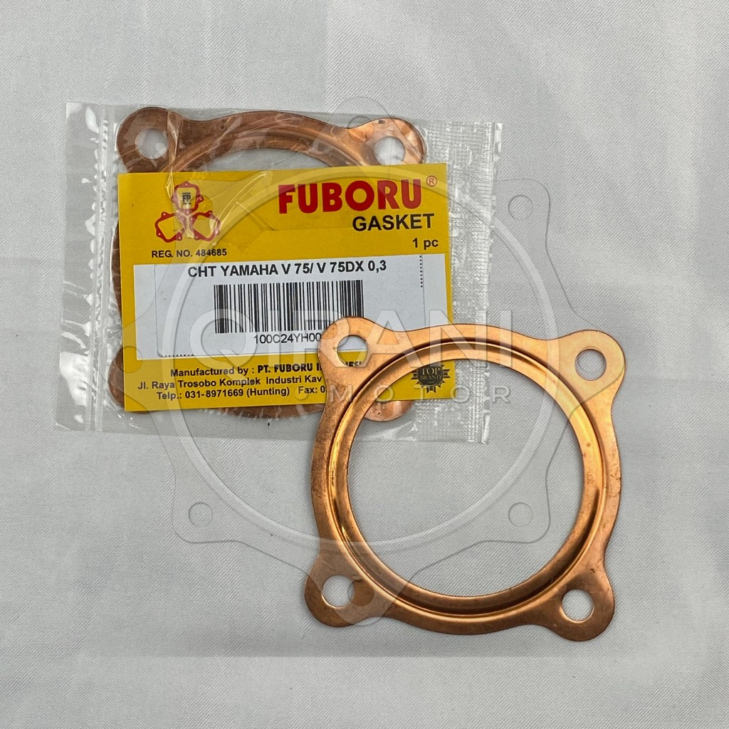 PERPAK HEAD YAMAHA V75 / V 75 / V 75 DX 0,3 GASKET PAKING KOP TEMBAGA FUBORU