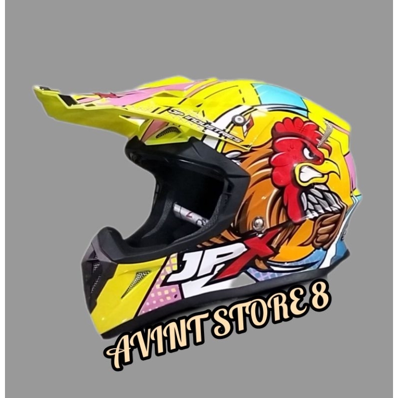 HELM CROSS JPX ORIGINAL HELM TRAIL MOTOR CROSS MOTORCYCLE