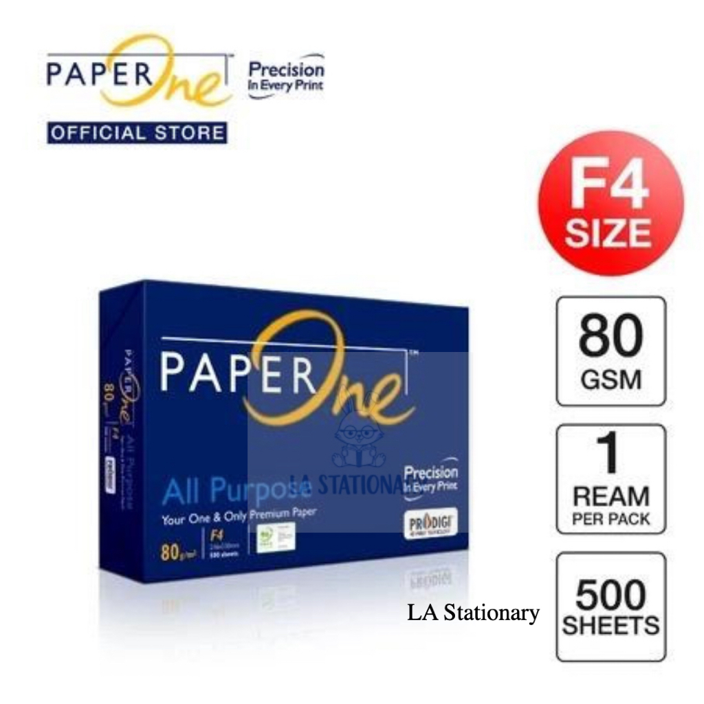 

LS / Paperone F4 / Kertas fotokopi ukuran F4 80gsm 1RIM merk paperone original