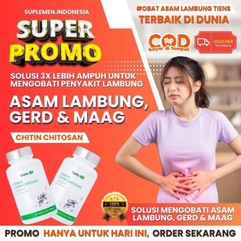 Chitin Chitosan Tiens Asam Lambung Gerd Anxiety Obat China Herbal Ampuh