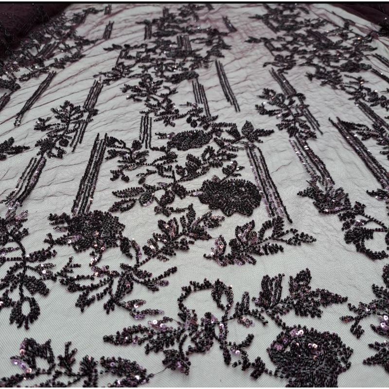 sale...kain bordir full Payet mewah | bahan kebaya pengantin full payet