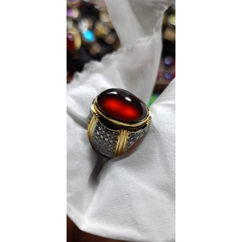 natural red garnet black mamba