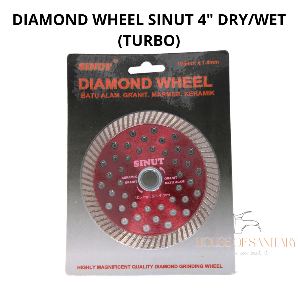 Diamond Wheel SINUT / Pisau Pemotong Batu dan Keramik / Pemotong Batu / Pemotong Keramik / Alat Tuka