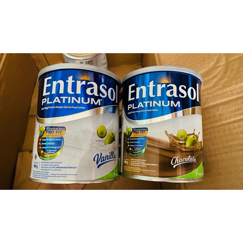 

ENTRASOL PLATINUM TIN VANILLA COKELAT 400g - 800gr - EXPIRED 2026