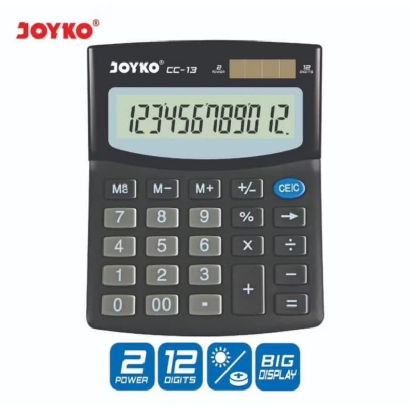

Calculator / Kalkulator JOYKO CC-13 - 12 Digits - Dual Power