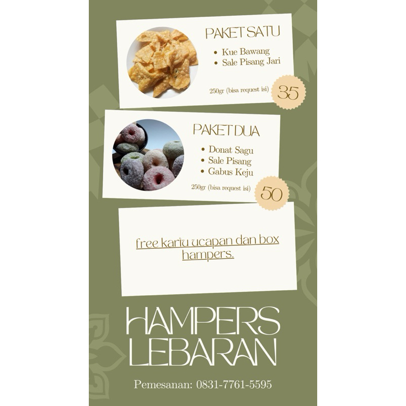 

HAMPERS LEBARAN (SNACK)