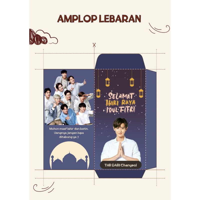 

(10pcs) Amplop Lebaran Panjang [K-Pop] EXO Edition