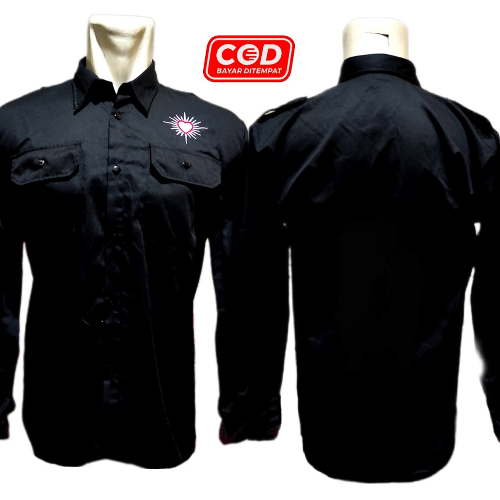BAJU KEMEJA HEM PSHT SH TERATE BORDIR PRIA LENGAN PANJANG SIMPEL DISTRO TERBARU