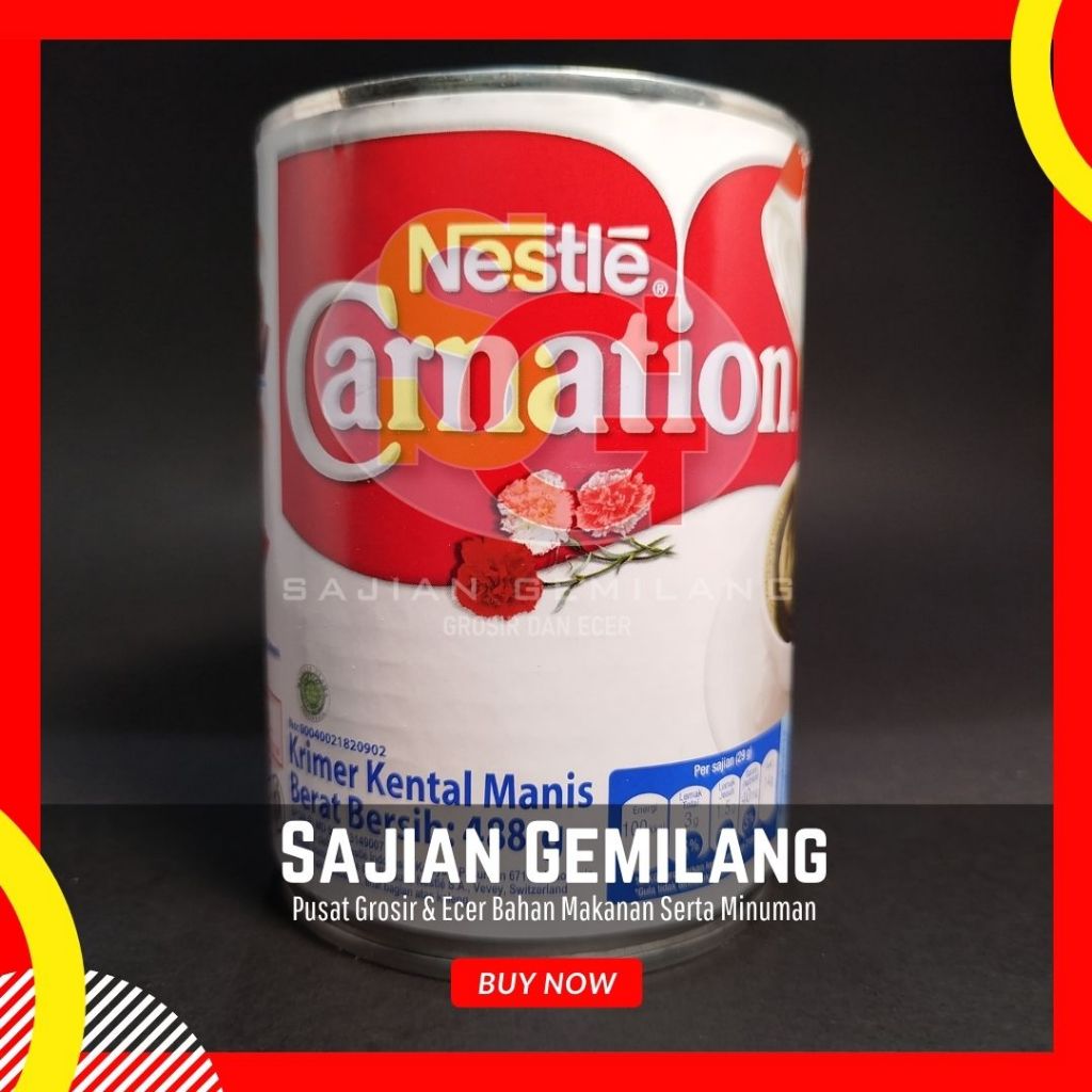 

Nestle Carnation Krimer Kental Manis 495g- Grosir Sajian Gemilang
