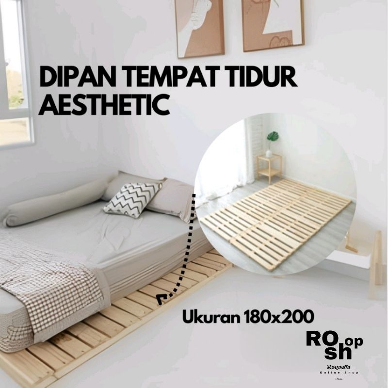 Alas Tempat Tidur Kayu / Dipan Kasur Kayu / Tatakan Dipan Kasur Kayu /140cmx200cmx8cm Dipan Tempat T