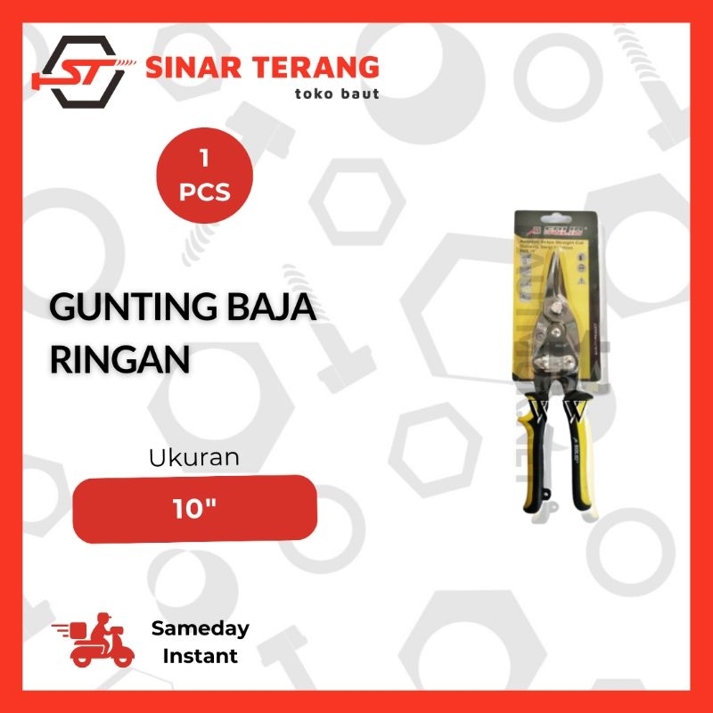 

Gunting Baja Ringan 10 inch SOLID - Gunting Holo - Gunting Seng Lurus