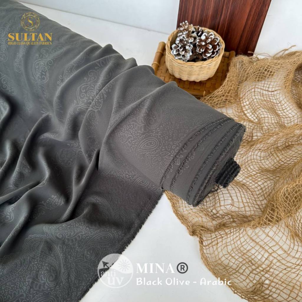 KAIN SULTAN MINA ANTIUV EMBOSS ARABIC ORIGINAL