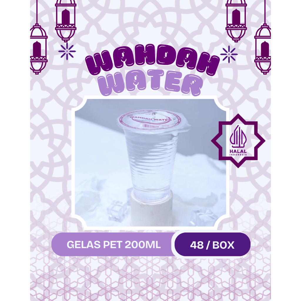 Air Gelas Mineral Wahdah Water