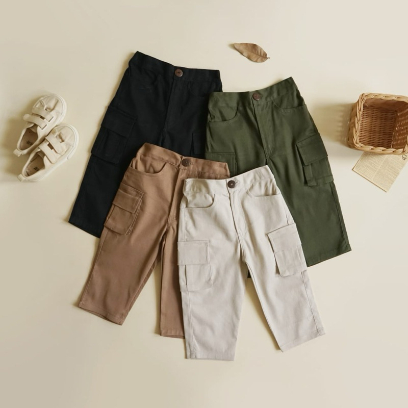 CAIRO PANTS / CELANA CARGO ANAK / CELANA ANAK UNISEX / CELANA ANAK 1-6 TAHUN