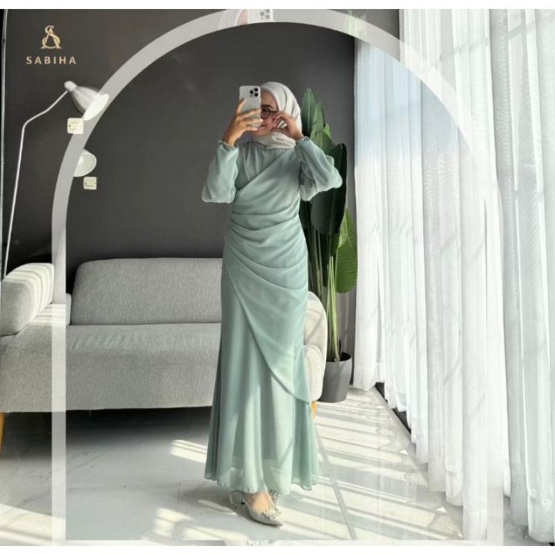 preloved fayre dress dan pashmina by sabiha.id