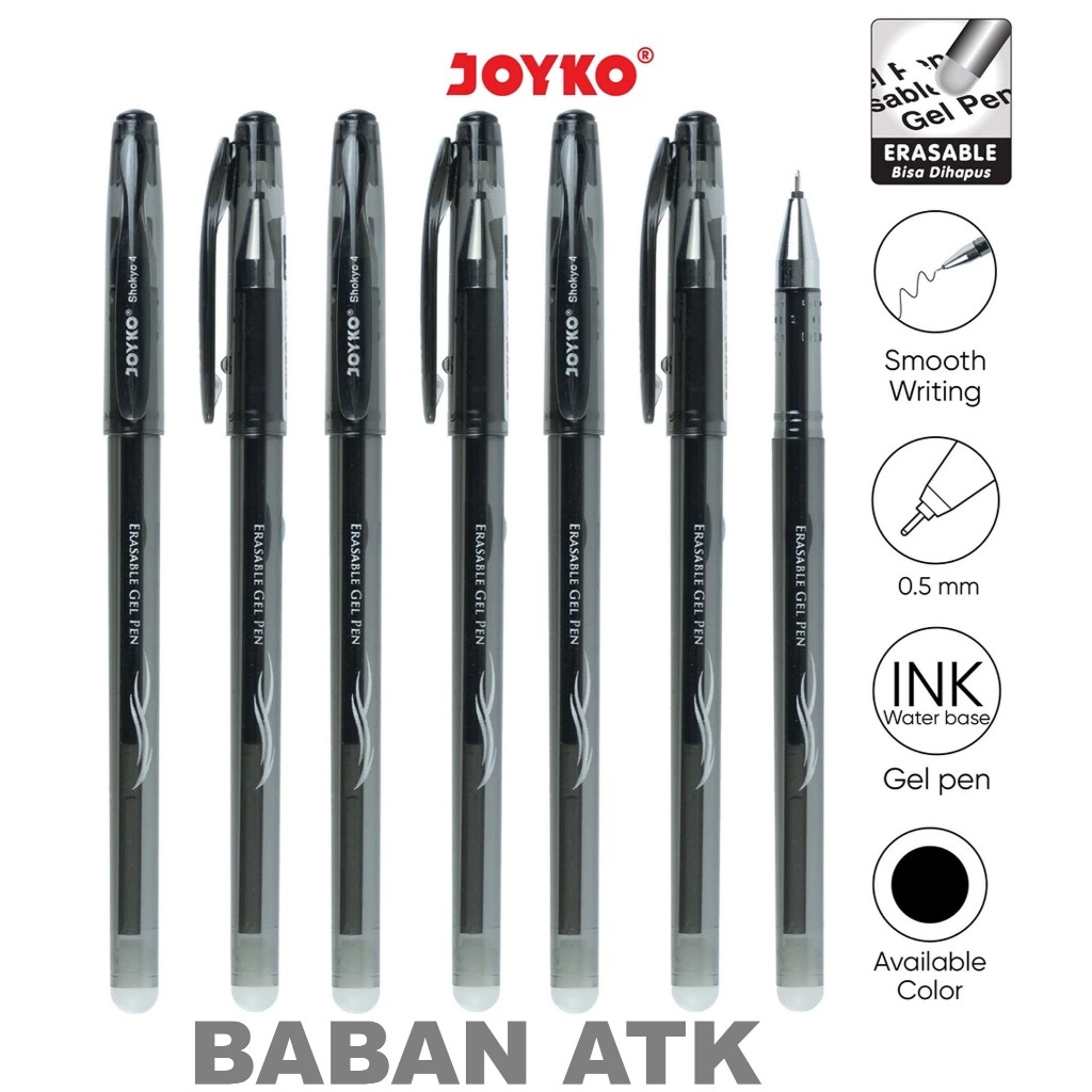 

Erasable Gel Pen Pulpen Bisa Dihapus Joyko GP-322 Gel 0.5 mm ( ISI 12 PCS )