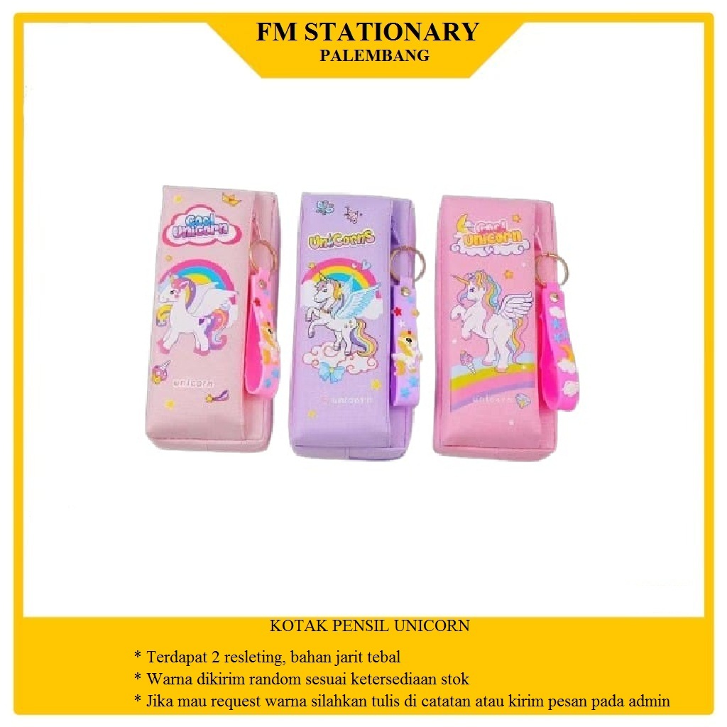 

Kotak pensil Unicorn, kotak pensil kain gambar unicorn