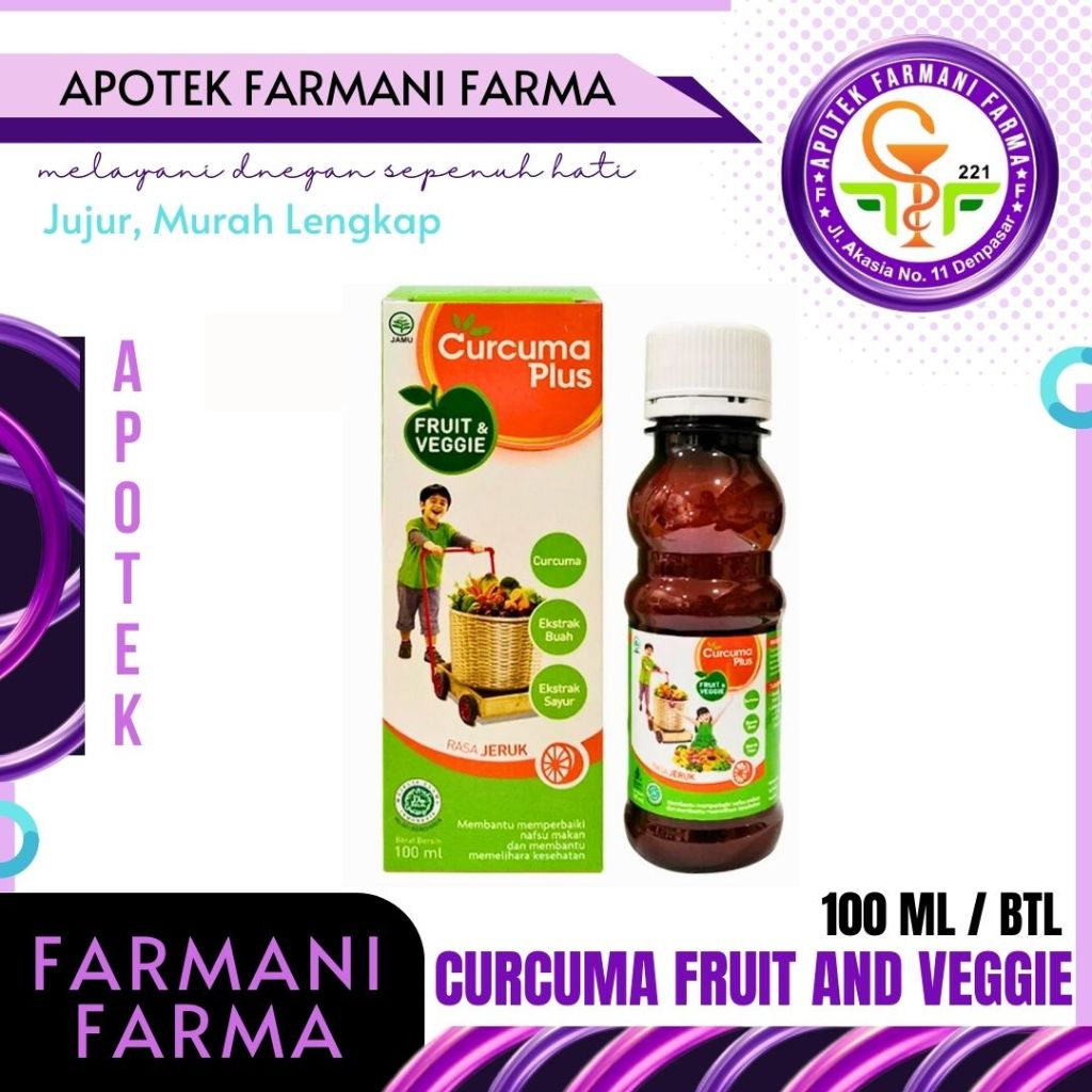 CURCUMA PLUS FRUIT AND VEGGIE 100ML RASA ORANGE