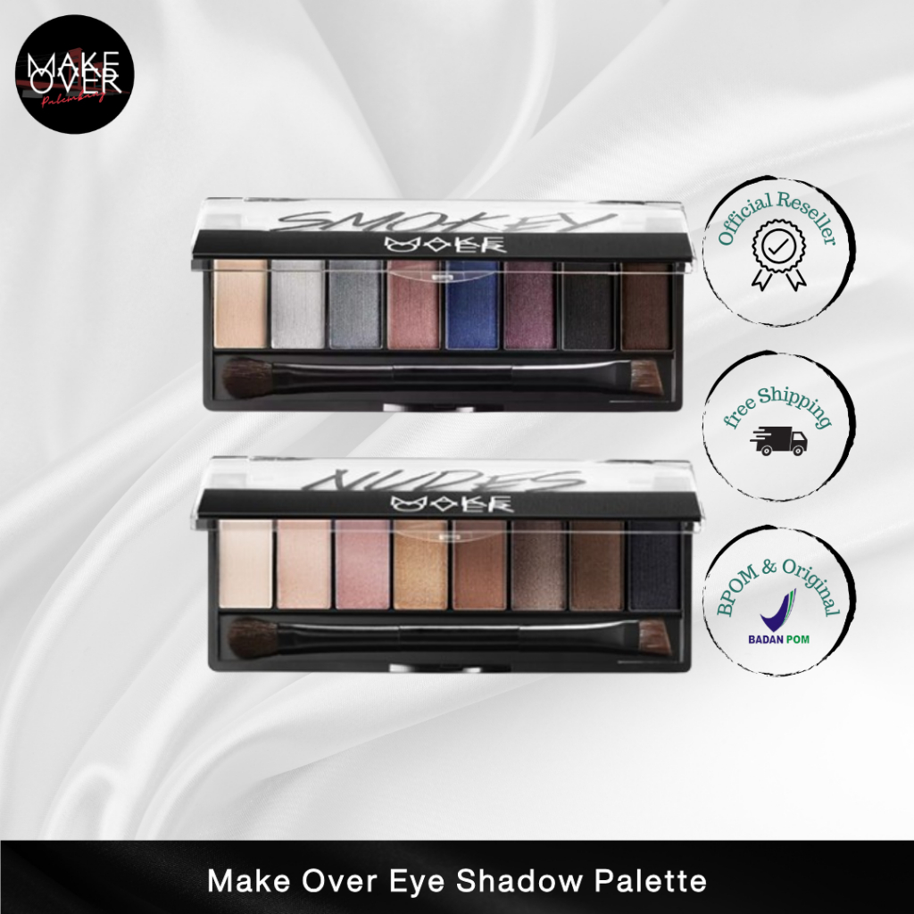 MAKE OVER Eye Shadow Palette 10 g - Eye Shadow Palette - 8 colors eyeshadow palette pigmented easy t
