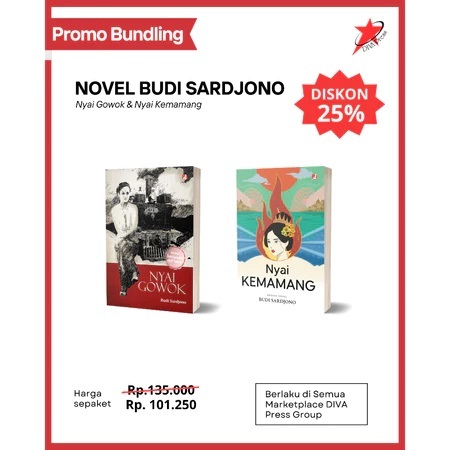 Buku Paket Novel Karya Budi Sardjono (Nyai Gowok & Nyai Kemamang) 2 Buku