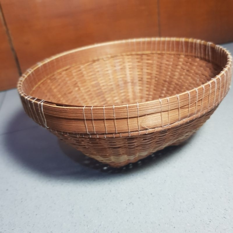 wadah keranjang anyaman bambu
