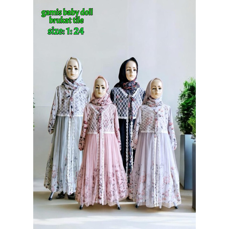 gamis anak ceruti