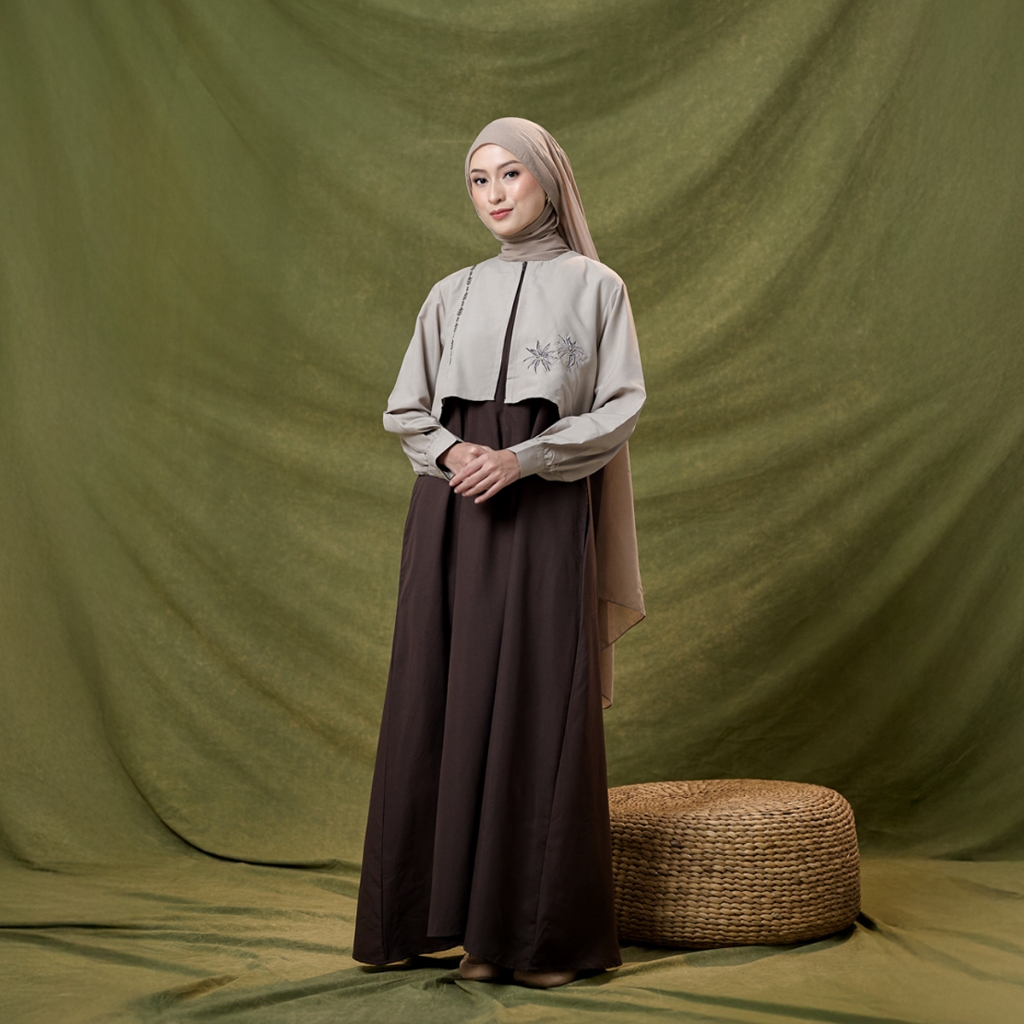 [Best Seller] ZM Zaskia Mecca - Keyla Gamis Dress - Romansa Khatulistiwa - Edisi Wijayakusuma