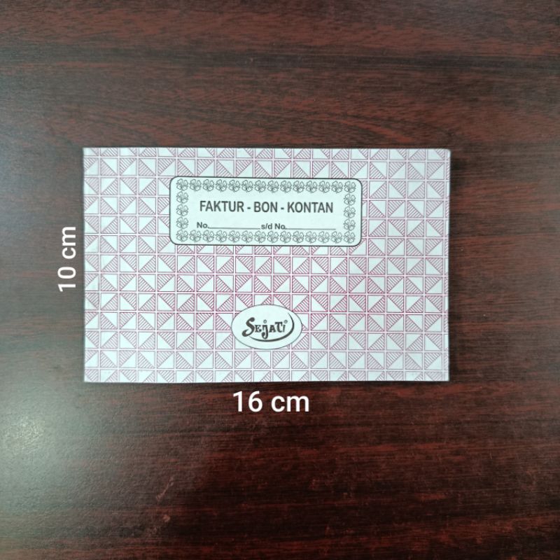 Bon Faktur / Kontan Rangkap 3 Sejati ( Horizontal )