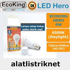Lampu emergency led bulb hero Ecoking emergency lamp led 8w Bola Lampu BATAM